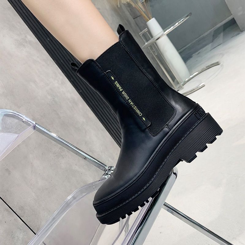 Dior Trial Ankle Boots Women Calfskin Black Hot Sale