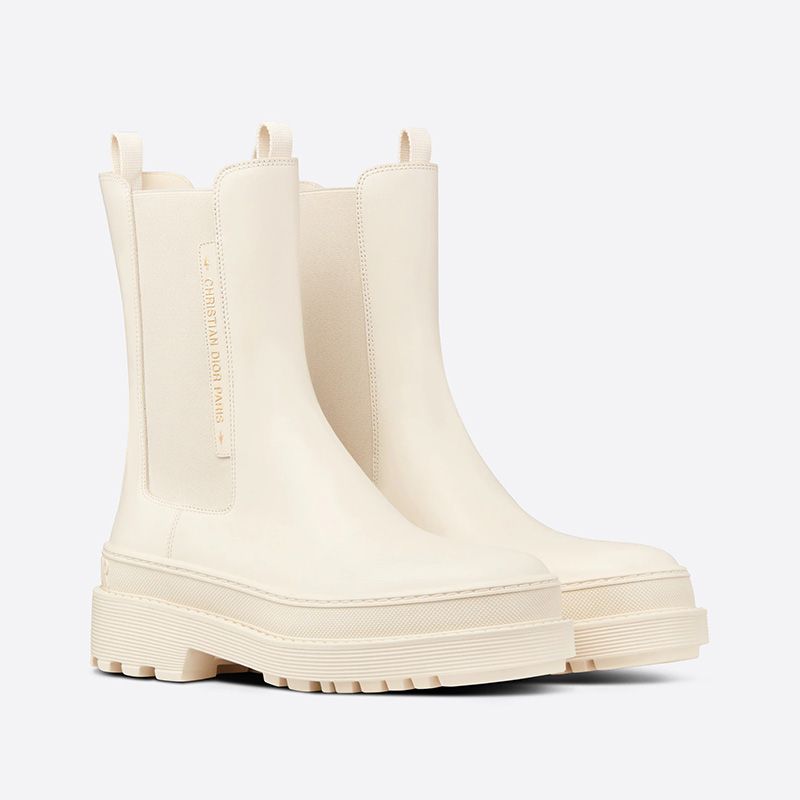 Dior Trial Ankle Boots Women Calfskin White Hot Sale