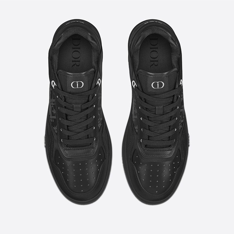 Hot Dior B27 Sneakers Unisex World Tour Onlique Galaxy Calfskin and Suede Black