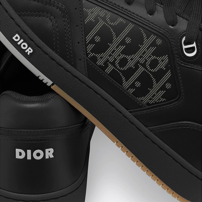 Hot Dior B27 Sneakers Unisex World Tour Onlique Galaxy Calfskin and Suede Black