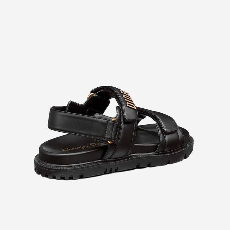 Hot DiorAct Sandals Women Calfskin Black