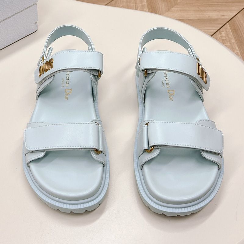 DiorAct Sandals Women Calfskin Light Blue