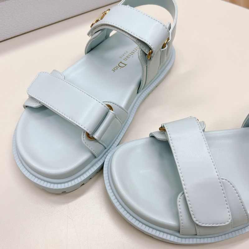 DiorAct Sandals Women Calfskin Light Blue