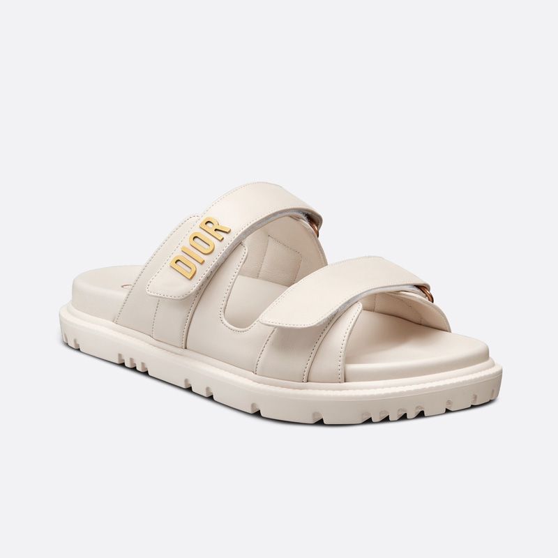 DiorAct Slides Women Calfskin White Hot Sale