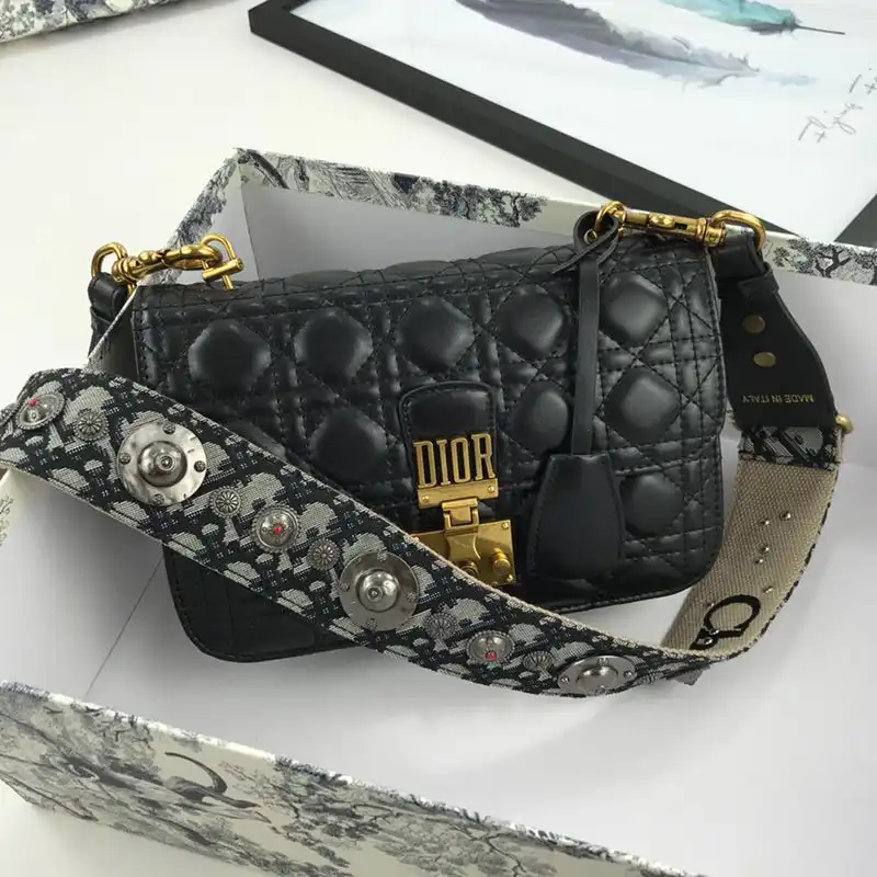 Dioraddict Bag Cannage Lambskin Black Luxury