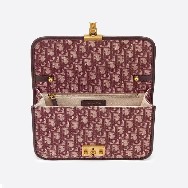 Cheap Dioraddict Bag Oblique Motif Canvas Burgundy Luxury