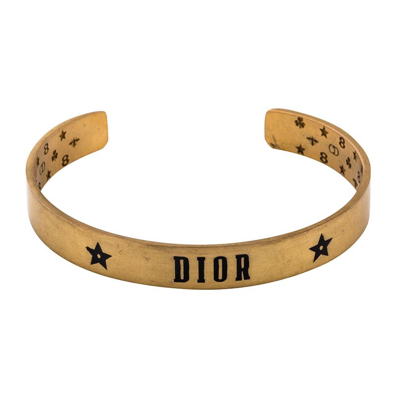 Diorevolution Cuff Bracelet Embosseed Metal Gold Hot Sale