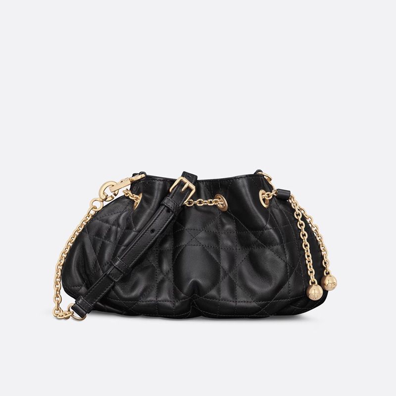 Small Dior Ammi Bag Macrocannage Lambskin Black Hot Sale