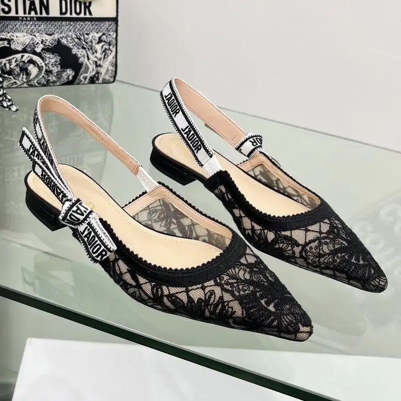 Cheap Hot J'Adior Slingback Pumps Women Butterfly Motif Transparent Mesh Black