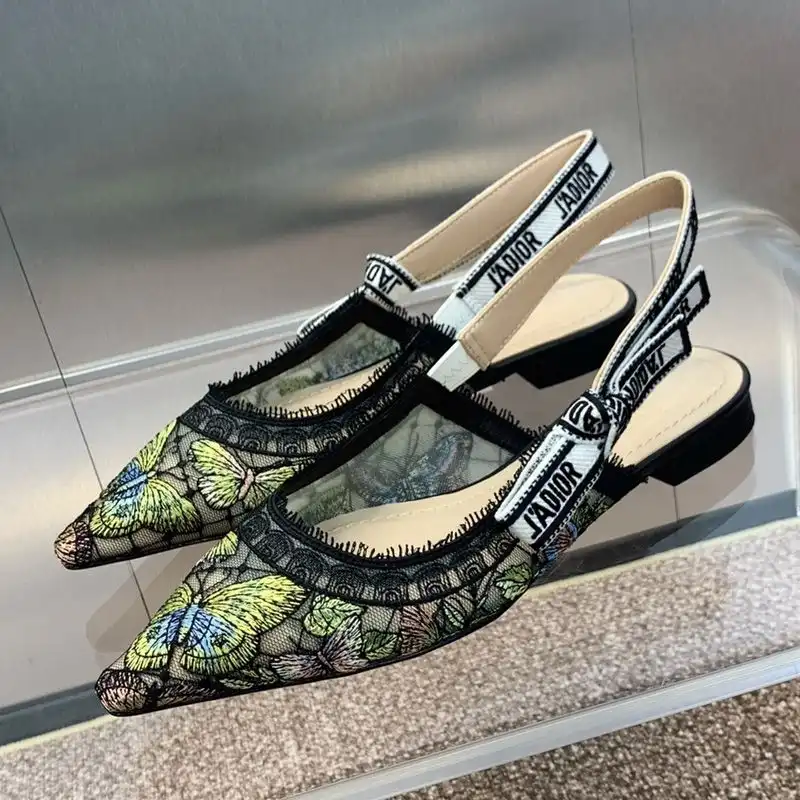 Affordable Hot J'Adior Slingback Pumps Women Butterfly Motif Transparent Mesh Black Yellow