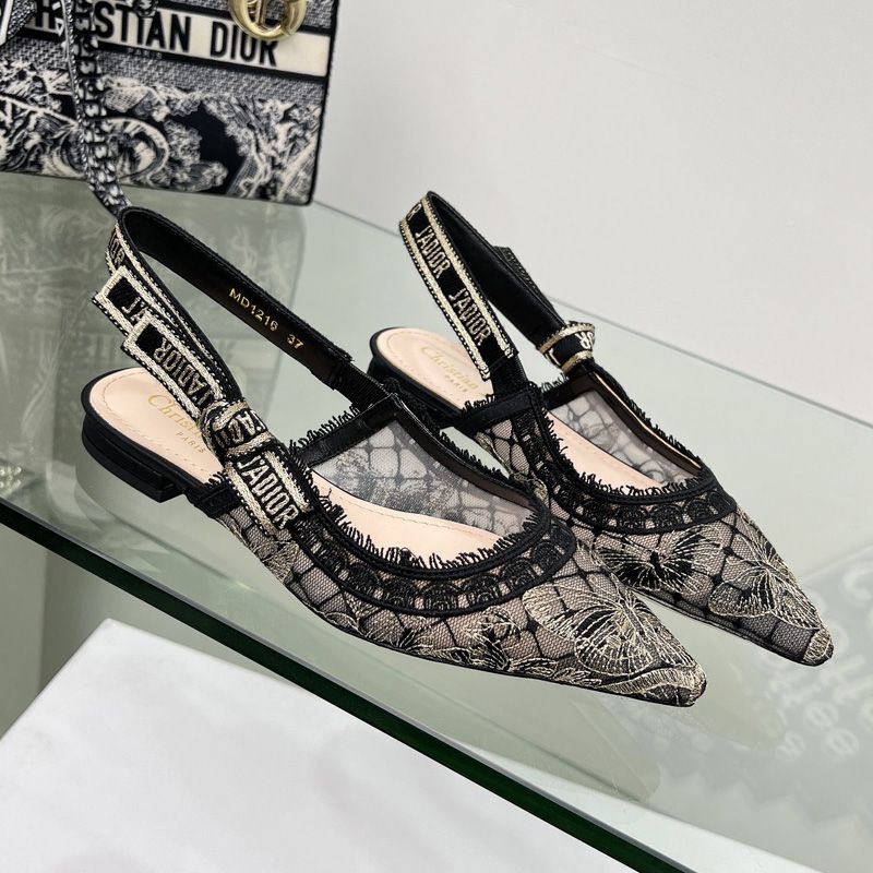 J'Adior Slingback Pumps Women Butterfly Motif Transparent Mesh Grey Hot Sale