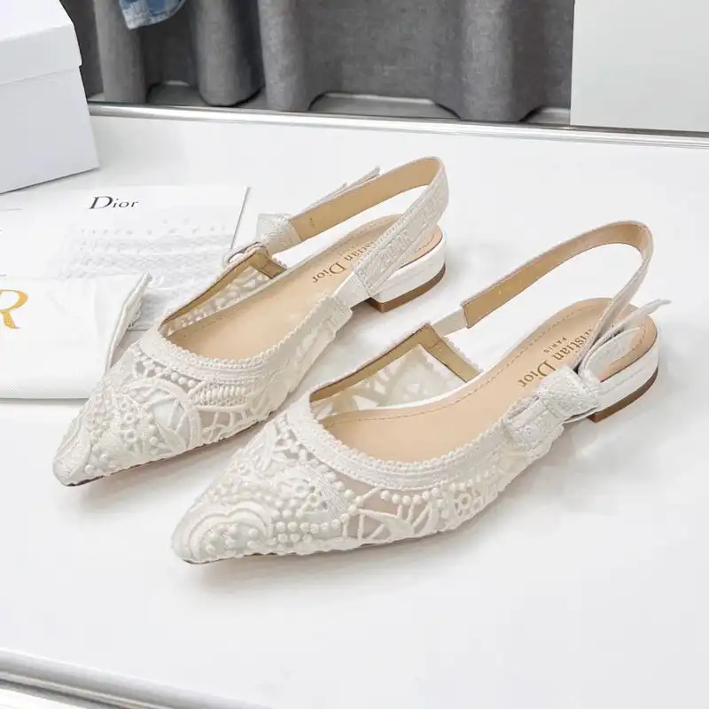 Affordable Hot J'Adior Slingback Pumps Women D-Lace Macrame Motif Mesh White