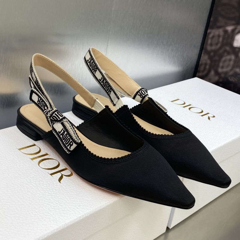 J'Adior Slingback Pumps Women Satin and Cotton Black Hot Sale