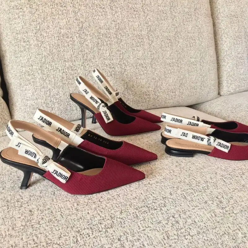 Affordable Hot J'Adior Slingback Pumps Women Technical Fabric Burgundy