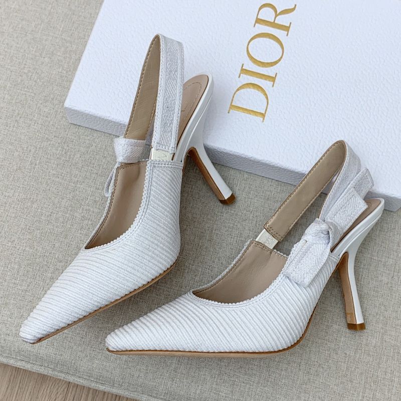 J'Adior Slingback Pumps Women Technical Fabric White Hot Sale