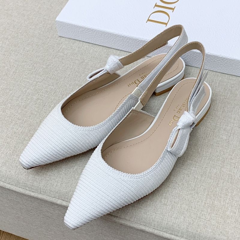 J'Adior Slingback Pumps Women Technical Fabric White Hot Sale