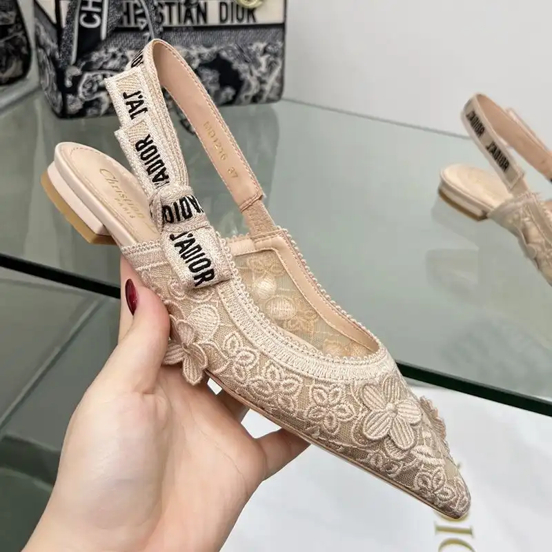 Cheap Hot J'Adior Slingback Pumps Women 3D D-lace Motif Transparent Mesh Khaki