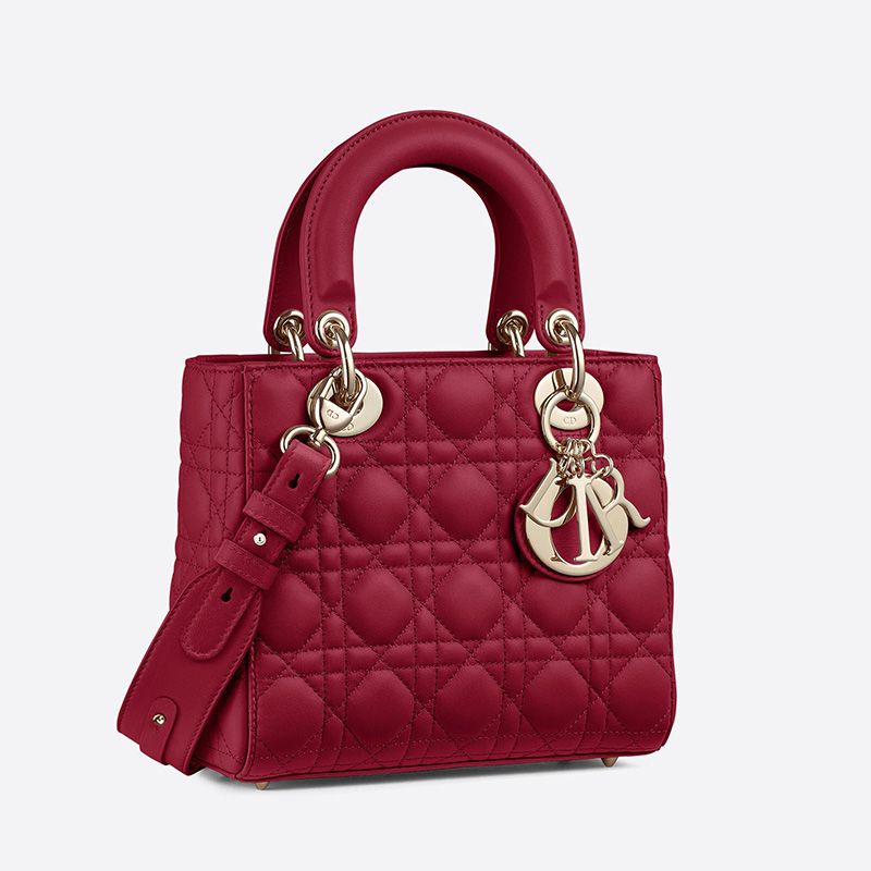 Cheap Lady Dior My ABCDior Bag Cannage Lambskin Red