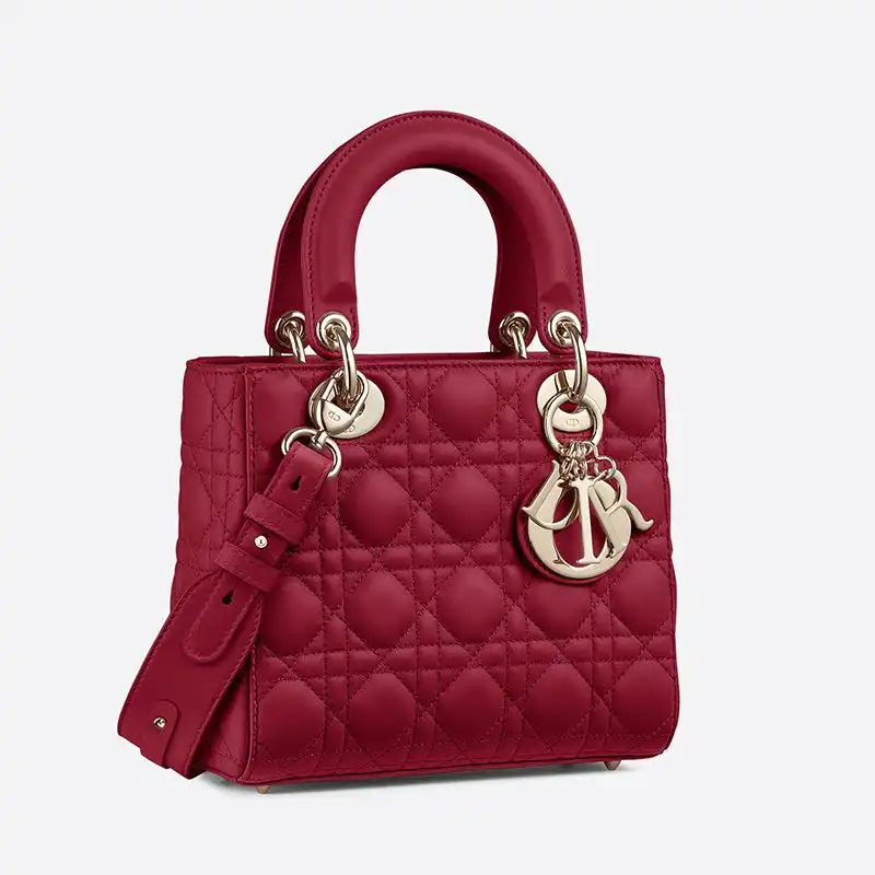 Cheap Lady Dior My ABCDior Bag Cannage Lambskin Red Luxury