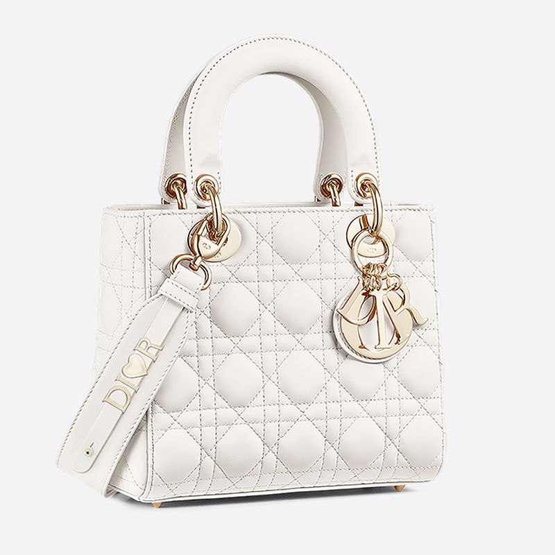 Hot Lady Dior My ABCDior Bag Cannage Lambskin White