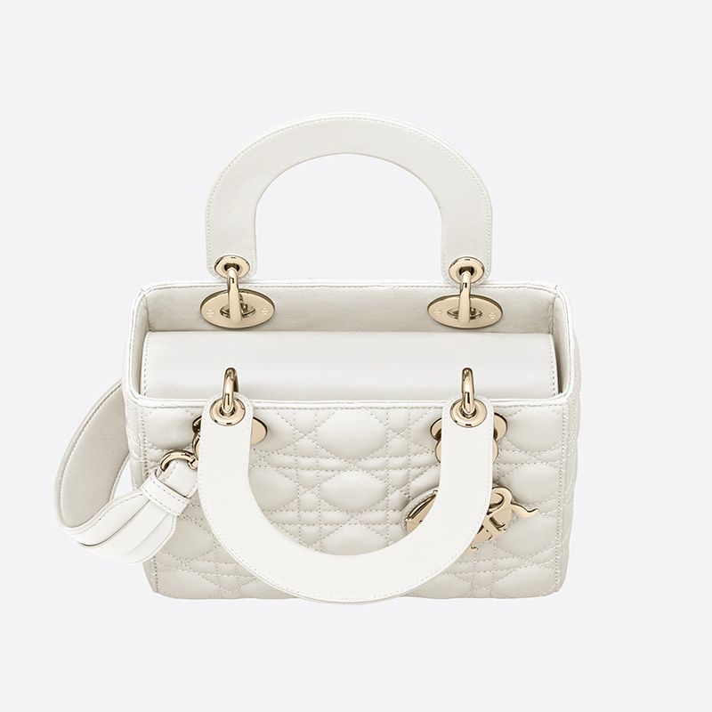 Hot Lady Dior My ABCDior Bag Cannage Lambskin White