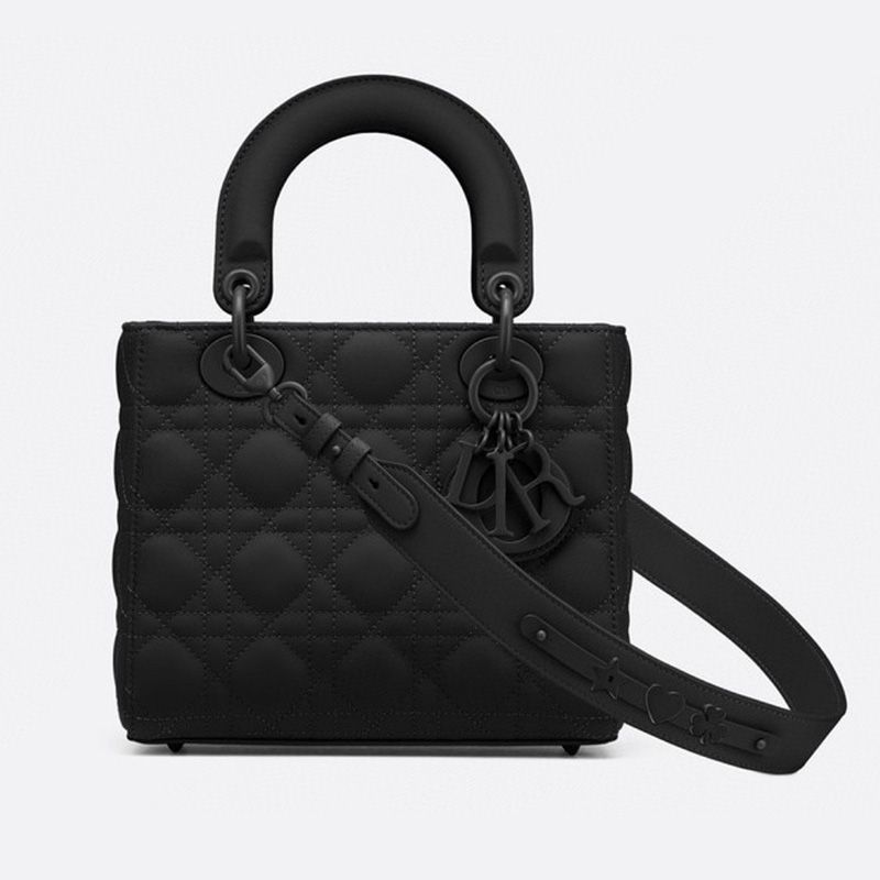 TOP Lady Dior My ABCDior Bag Ultramatte Cannage Calfskin Black