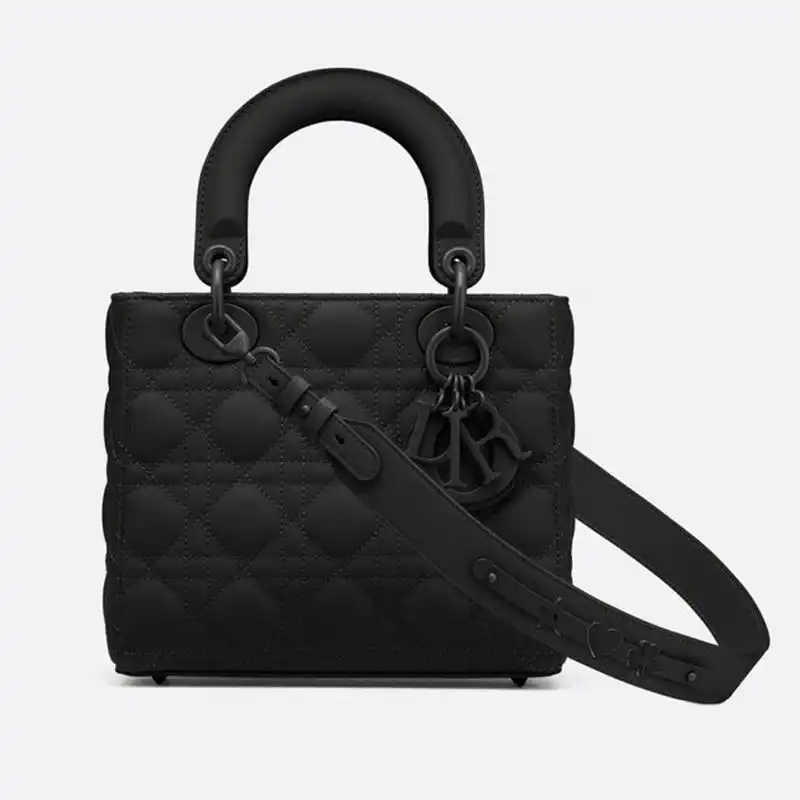 Lady Dior My ABCDior Bag Ultramatte Cannage Calfskin Black Hot Sale