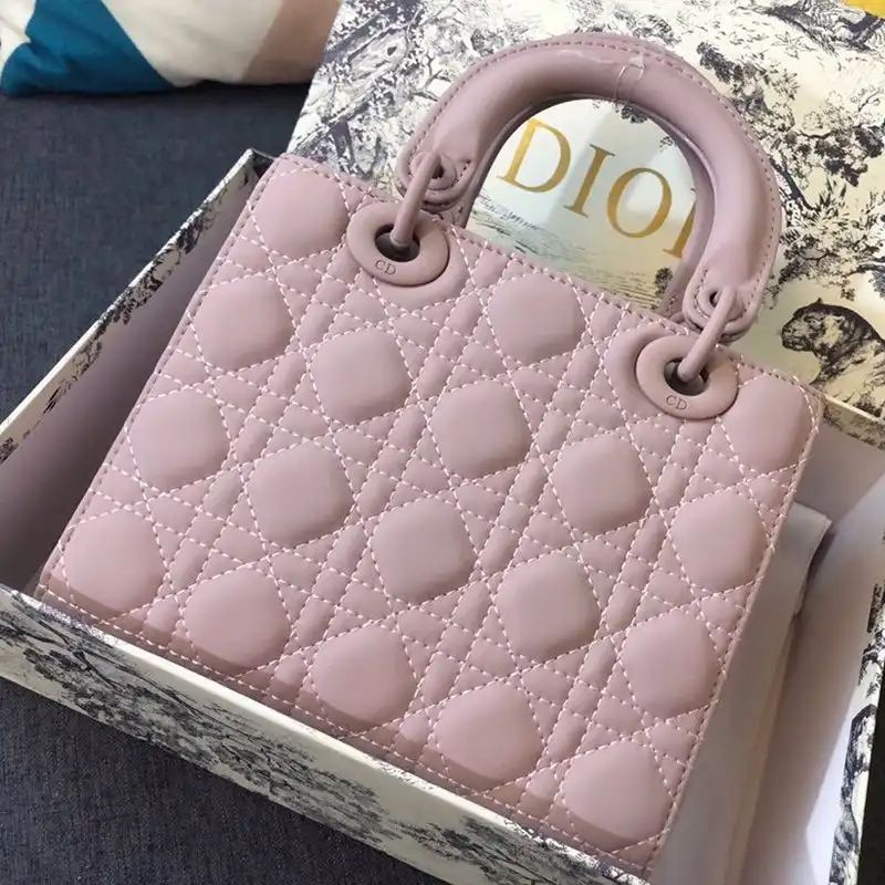 Cheap Lady Dior My ABCDior Bag Ultramatte Cannage Calfskin Pink Luxury