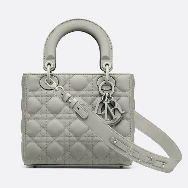 Lady Dior My ABCDior Bag Ultramatte Cannage Calfskin Sky Blue Luxury