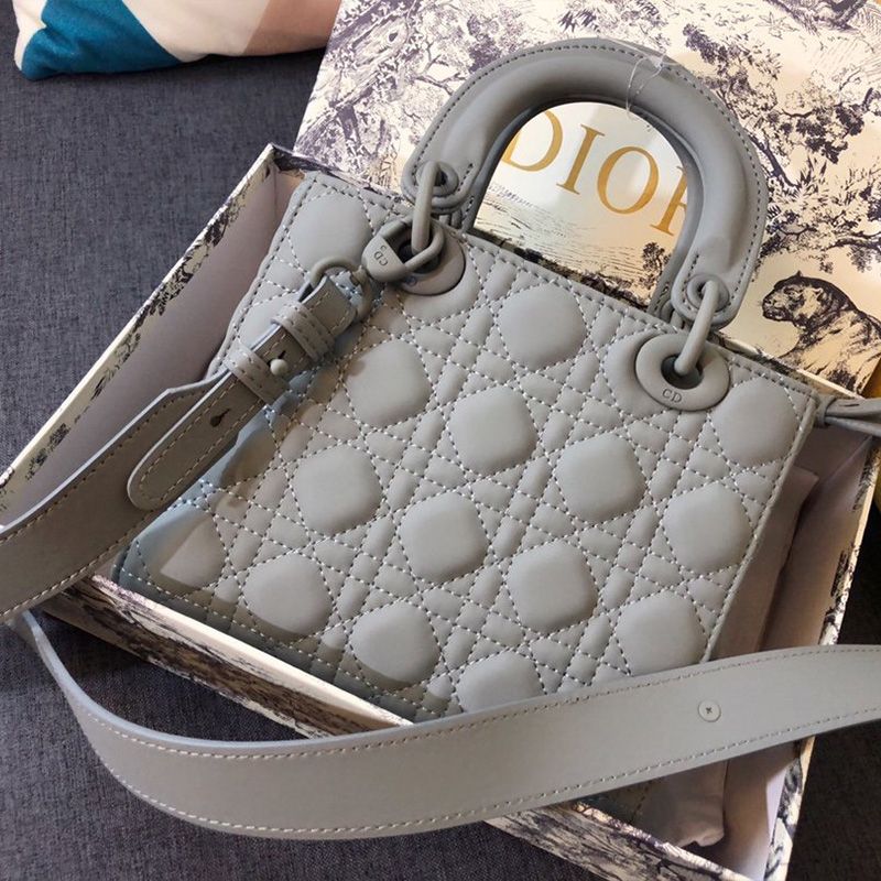 Hot Lady Dior My ABCDior Bag Ultramatte Cannage Calfskin Sky Blue