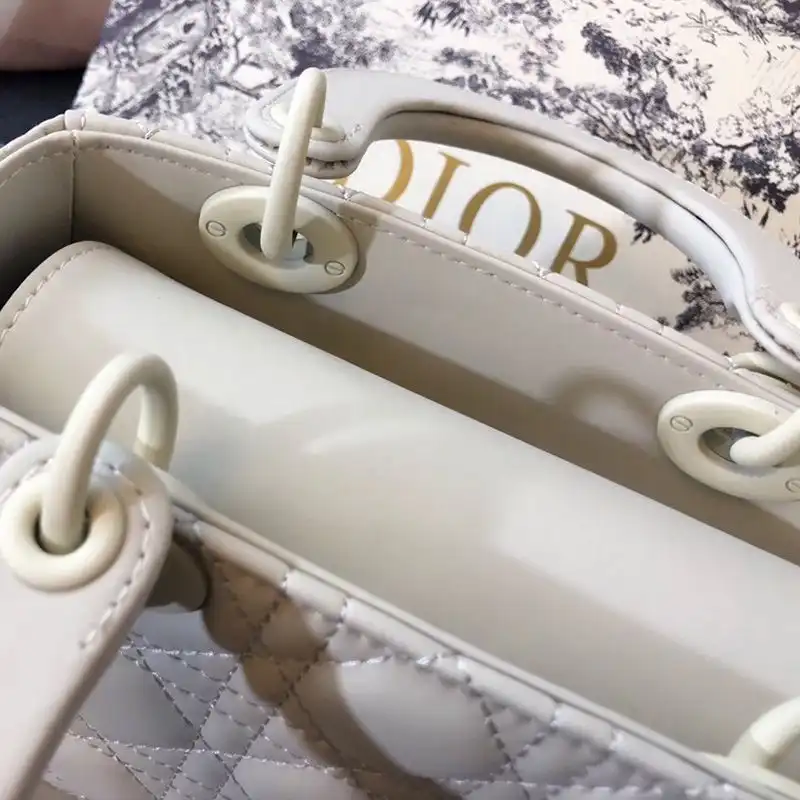 Cheap Lady Dior My ABCDior Bag Ultramatte Cannage Calfskin White Luxury