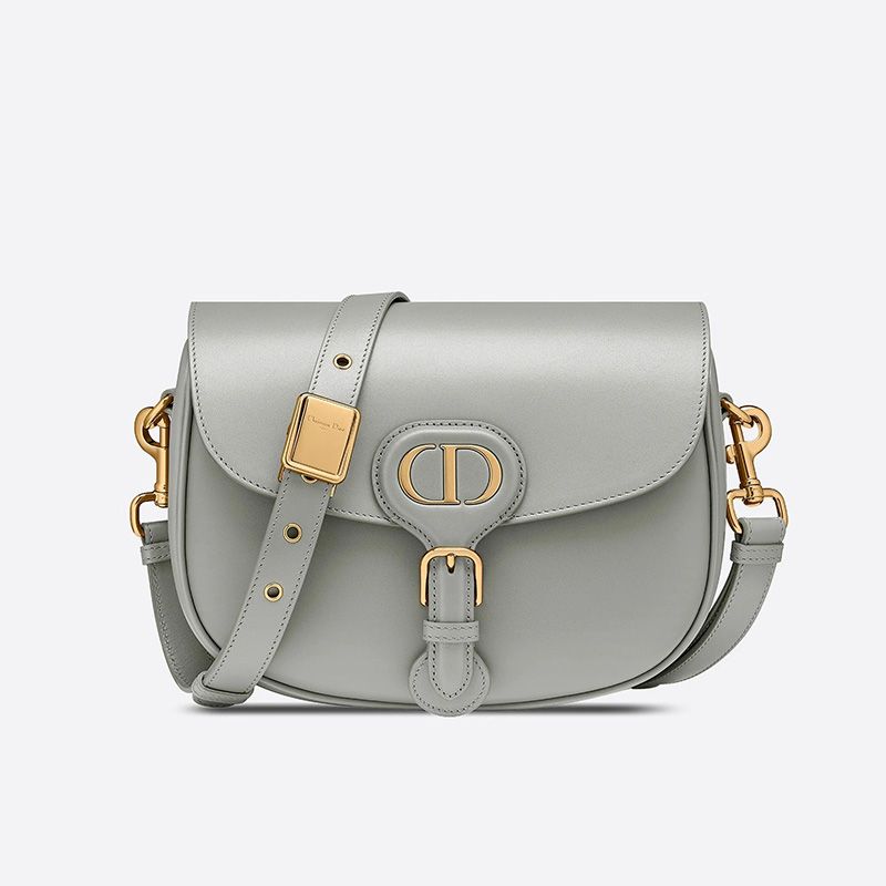 Medium Dior Bobby Bag Box Calfskin Grey Hot Sale