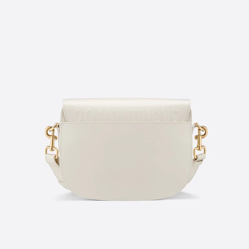 Hot Medium Dior Bobby Bag Box Calfskin White