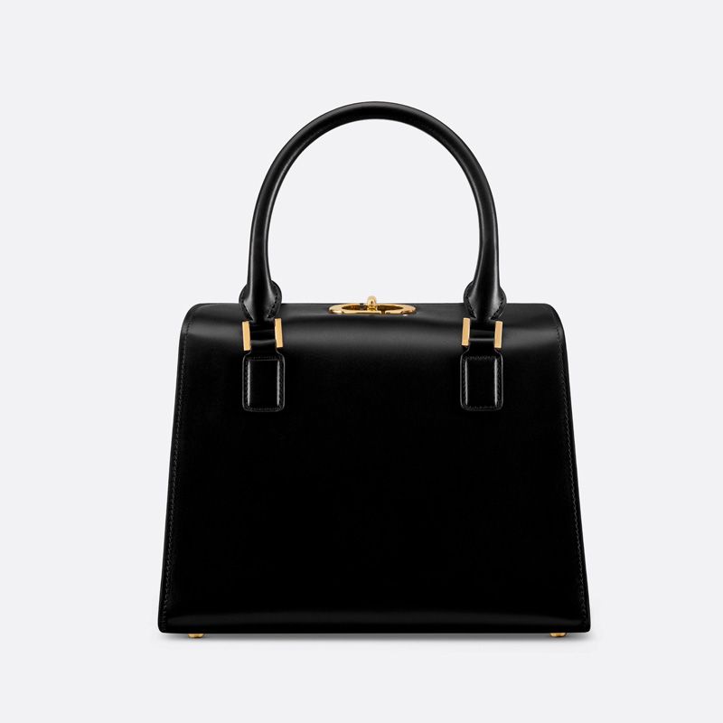 Medium Dior Boston Bag Box Calfskin Black Hot Sale