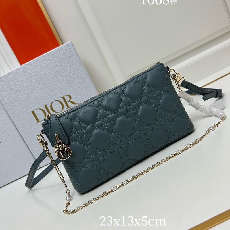 Hot Mini Dior Midi Bag Cannage Lambskin Blue