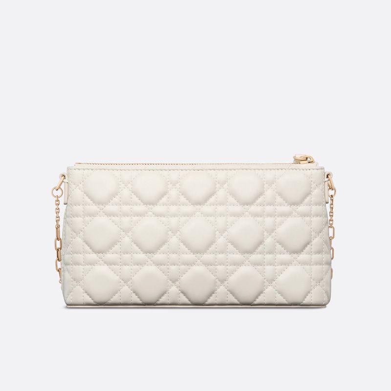 Mini Dior Midi Bag Cannage Lambskin White Hot Sale