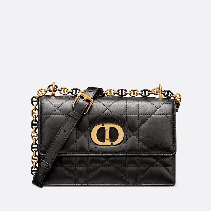 Mini Miss Caro Bag Macrocannage Lambskin Black Hot Sale