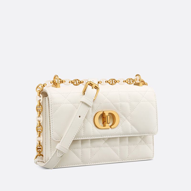 Hot Mini Miss Caro Bag Macrocannage Lambskin White