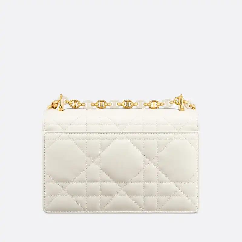 Cheap Mini Miss Caro Bag Macrocannage Lambskin White Luxury