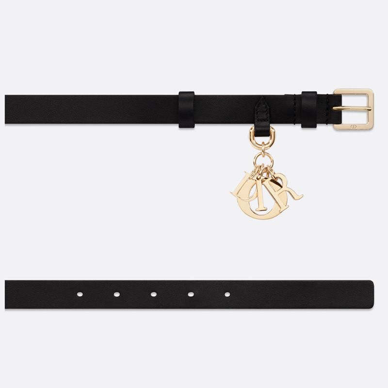 Miss Dior Belt 20MM Smooth Calfskin Black Hot Sale