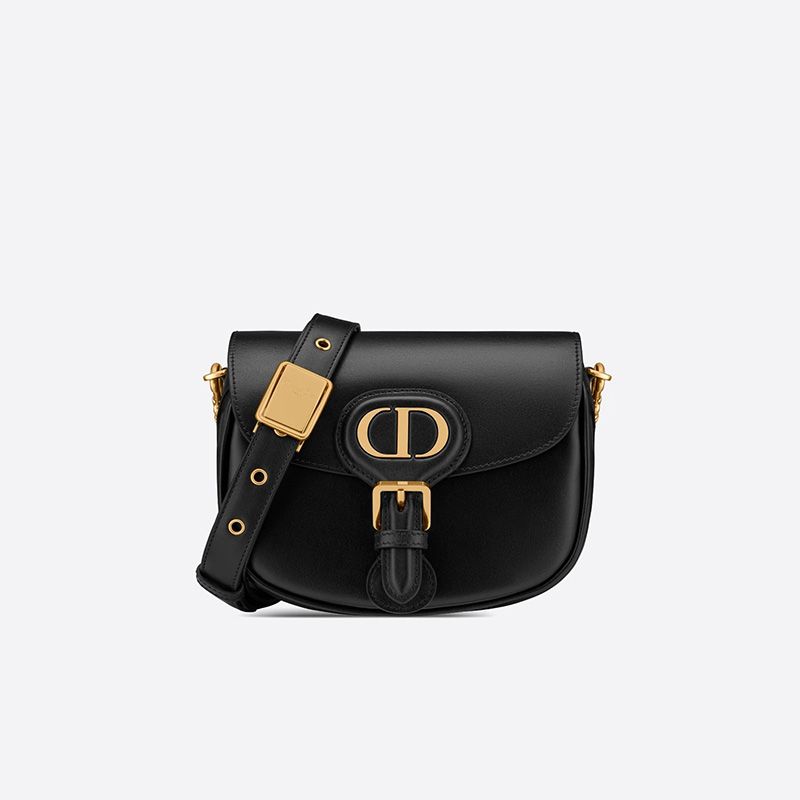 Small Dior Bobby Bag Box Calfskin Black Hot Sale