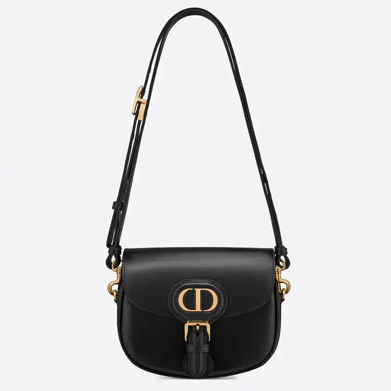 Cheap Small Dior Bobby Bag Box Calfskin Black Luxury