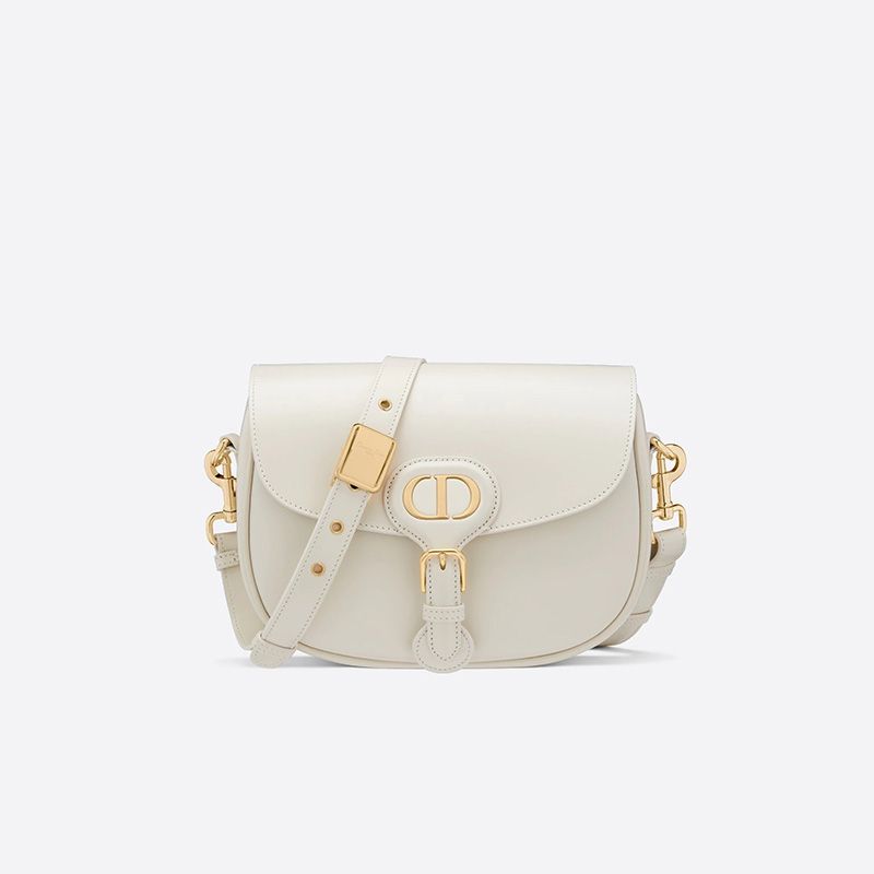 Small Dior Bobby Bag Box Calfskin White Hot Sale