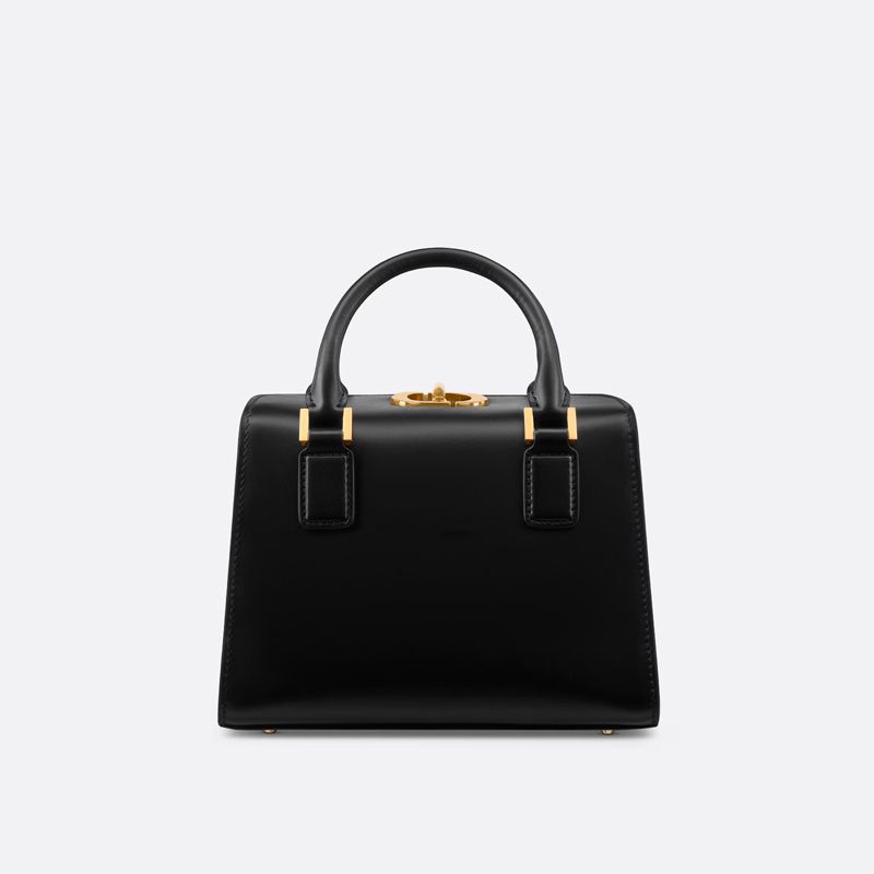 Small Dior Boston Bag Box Calfskin Black Hot Sale