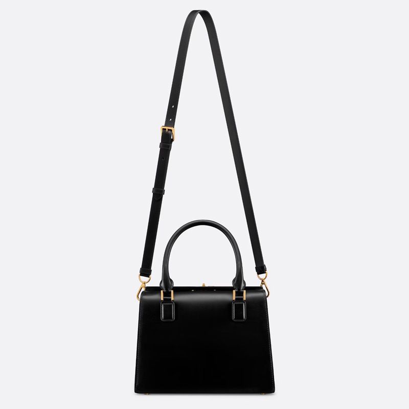 Small Dior Boston Bag Box Calfskin Black Hot Sale