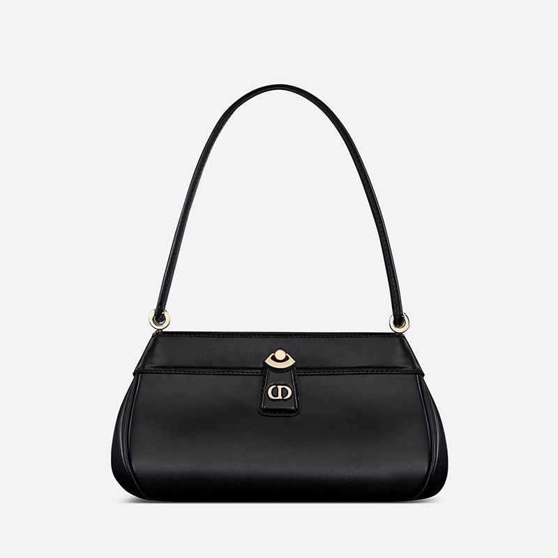 Hot Small Dior Key Bag Box Calfskin Black