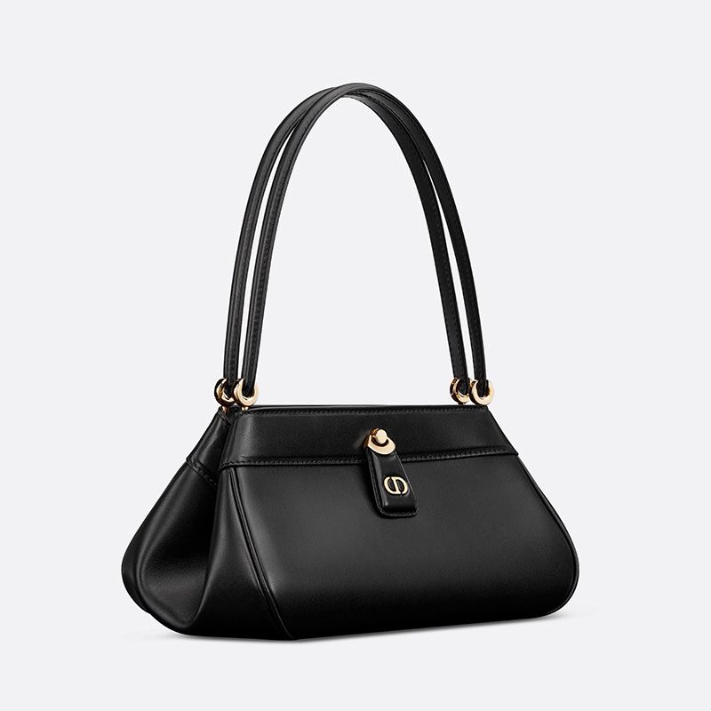 Hot Small Dior Key Bag Box Calfskin Black