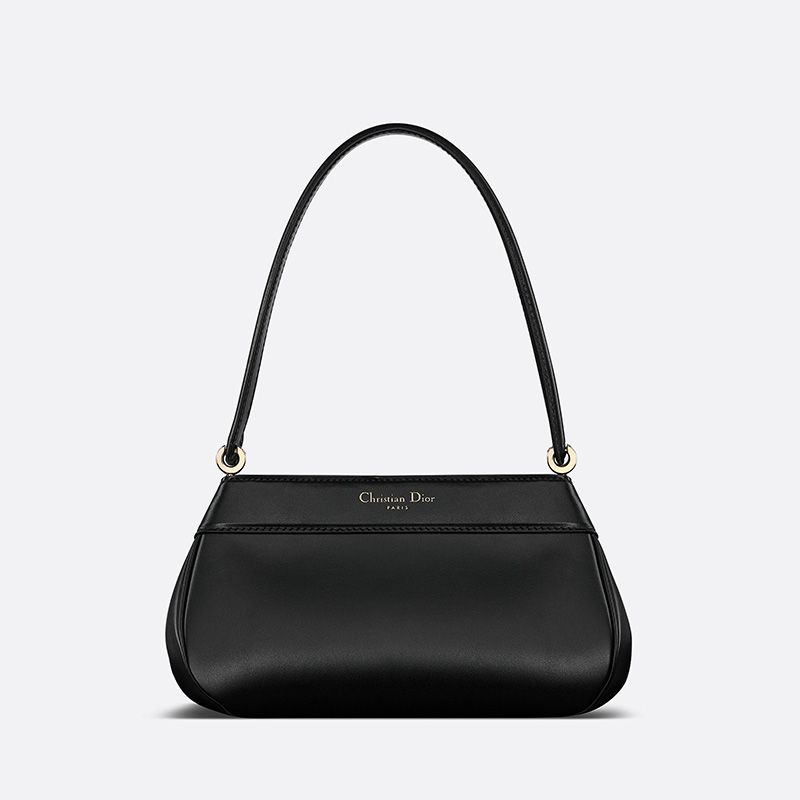 Hot Small Dior Key Bag Box Calfskin Black