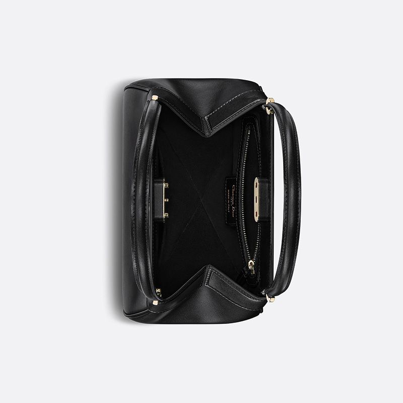 Hot Small Dior Key Bag Box Calfskin Black