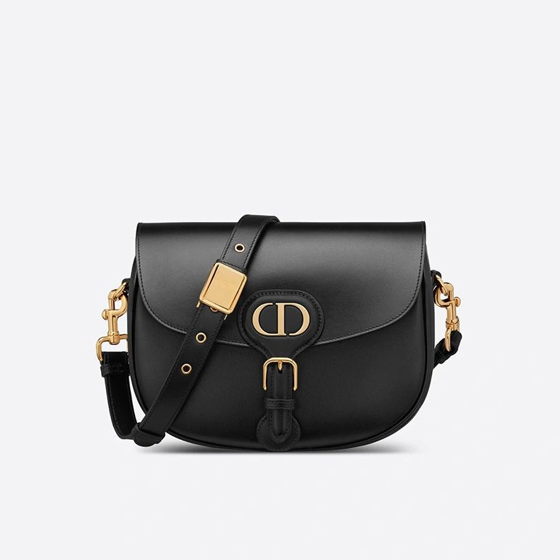 Affordable 2394 Medium Dior Bobby Bag In Box Calfskin Black